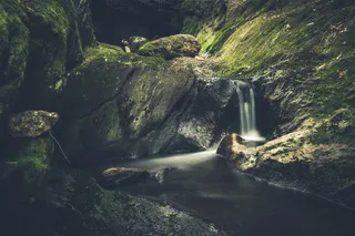 美国，诺加图克，云杉溪路，河流，迷人，异想天开，长曝光，自然