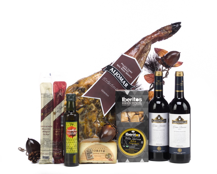 火腿，批量火腿，盒装jamonera，赠品，圣诞节，圣诞篮，很多圣诞节，力量