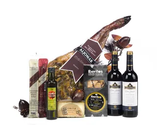 火腿，批量火腿，盒装jamonera，赠品，圣诞节，圣诞篮，很多圣诞节，力量