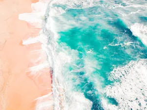 海浪，撞击，海岸，白天，海，海洋，水，波浪