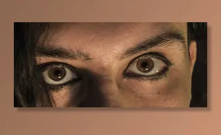 眼睛，棕色，深色，粗犷，肖像，喜怒无常，紧张，情绪化