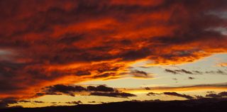 天空, 红色, 日落, 云-天空, 自然之美, 橙色, 戏剧性的天空, 宁静