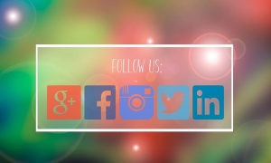 各种应用程序、Follow us、谷歌、Facebook、Instagram、Twitter、平面广告、Google plus