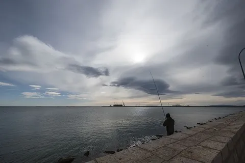 圣卡尔·德拉皮塔,旅行,夜晚,天际线,西班牙,水,港口,云 圣卡尔·德拉皮塔,旅行,夜晚,天际线,西班牙,水,港口,云