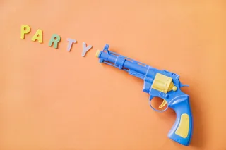 聚会，左轮手枪，手枪，射击，文字，单词，手枪