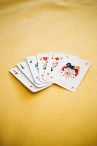 扑克牌特写照片