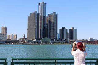 摩天大楼，天际线，建筑，市中心，城市景观，温莎和安大略，建筑结构，建筑外观