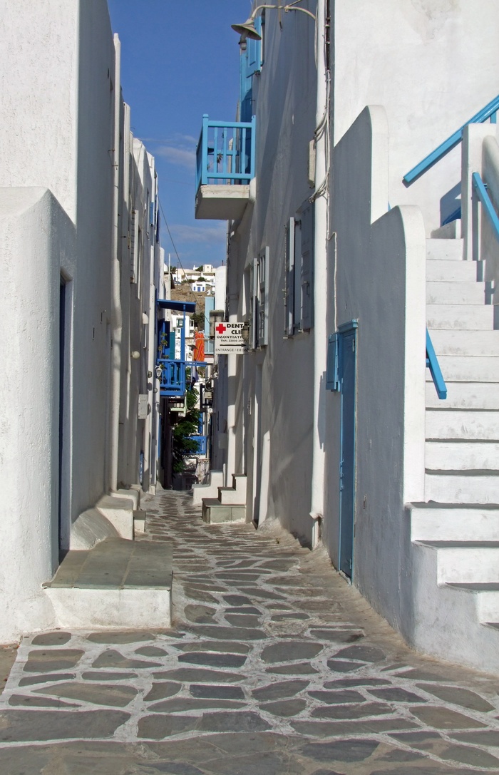 alley，mykonos，希腊，Cycades，希腊岛，怀特，住宅，建筑