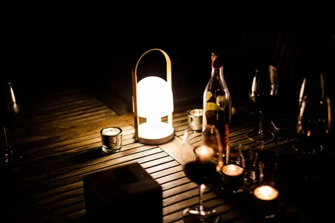 光，暗，酒吧，饮料，饮料，蜡烛，灯，聚会