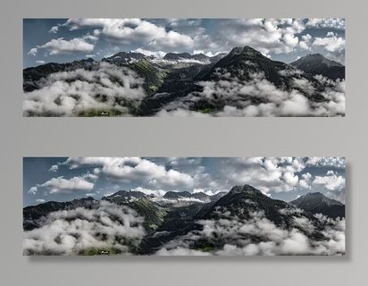 风景、山脉、自然、天空、海拔、蓝天、云、日光