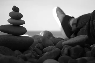 乔治亚州，巴统，岩石，固体，卵石，石头-物体，石头，特写