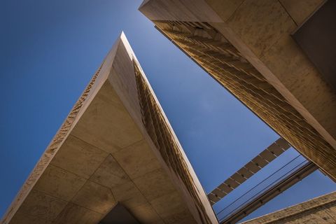 马耳他,议会,建筑,瓦莱塔,低角度视图,建筑结构,天空,晴朗的天空 马耳他,议会,建筑,瓦莱塔,低角度视图,建筑结构,天空,晴朗的天空