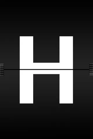 h字母徽标、字母、abc、字母表、日记字体、机场、记分牌、广告