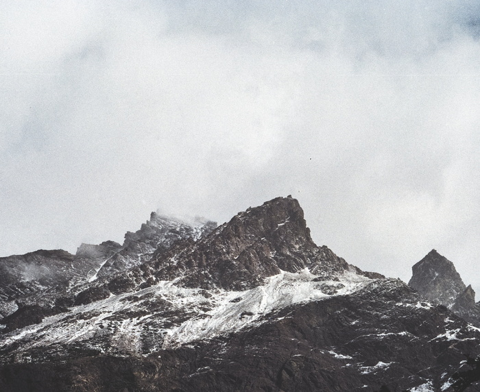 落矶山，雪，山，山，峰，峰，雪，天空