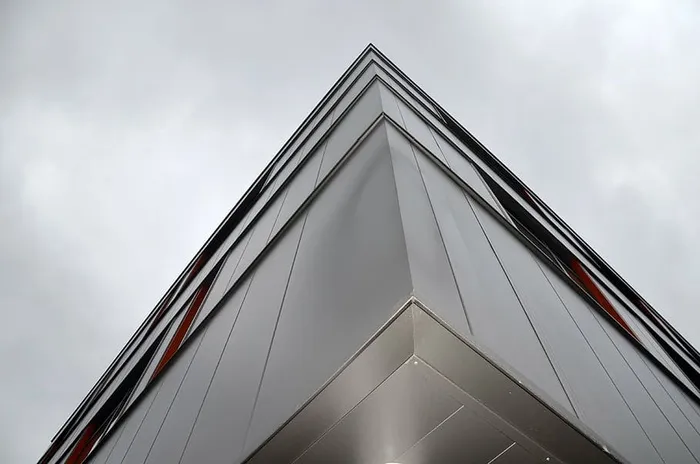 建筑、建筑、角落、玻璃、灯光、低角度拍摄、现代、透视