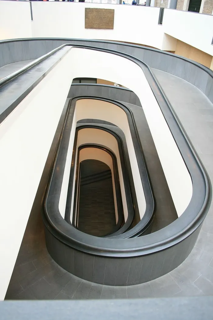 下降、楼梯、障碍、可达性、蜗牛、建筑结构、建筑、高角度视图