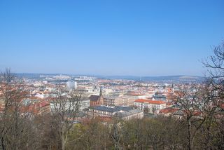 布尔诺，城市，城镇，全景，城市景观，欧洲，建筑，教堂