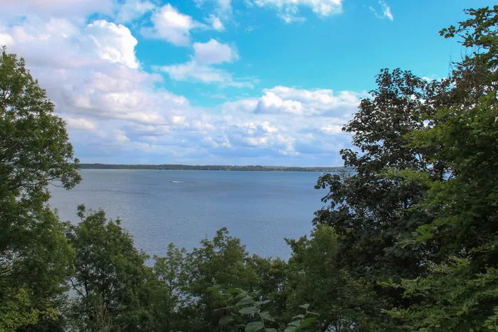 湖，雪威纳湖，风景，自然，水，天，树，宁静