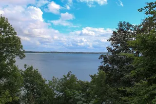 湖，雪威纳湖，风景，自然，水，天，树，宁静