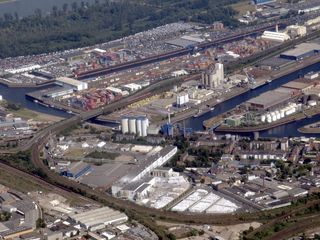 杜塞尔多夫，北莱茵-威斯特伐利亚，港口，交通，经济，飞行，莱茵河，运输