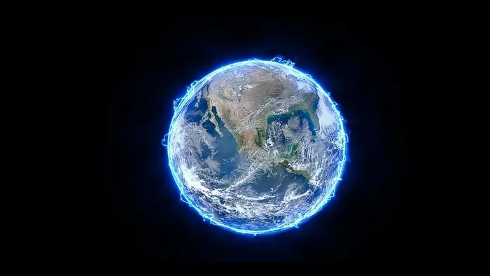 行星地球，电力，地球，行星，电力，能源，蓝色，太空
