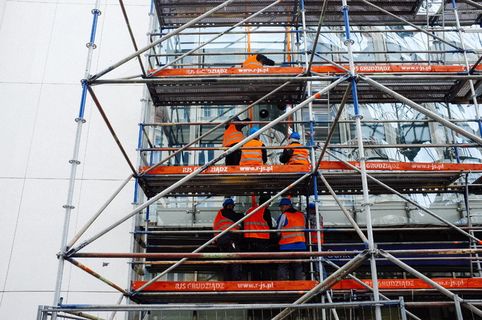 波兰，索波特，工人，建筑，建筑结构，施工现场，工业，建筑外观