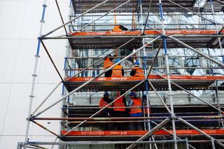 波兰，索波特，工人，建筑，建筑结构，施工现场，工业，建筑外观