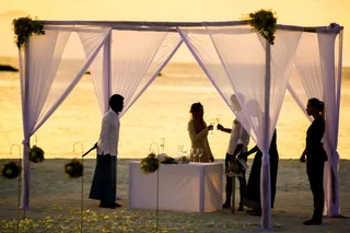 海滩，海滩婚礼，新娘，庆典，仪式，情侣，黎明，装饰