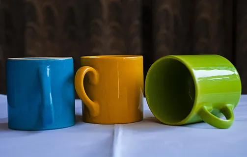Mugs, 中国粘土, 瓷器, 杯子, 蓝色, 绿色, 橙色, 陶器 Mugs, 中国粘土, 瓷器, 杯子, 蓝色, 绿色, 橙色, 陶器