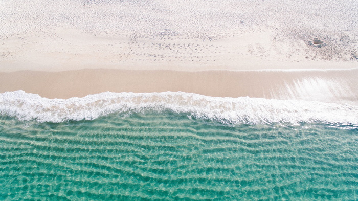 海浪，撞击，海岸，身体，水，海，海洋，蓝色