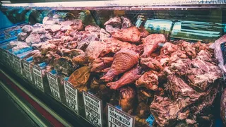 辛辛那提，芬德利市场，美国，莱茵河畔，肉类，市场，家禽，土耳其