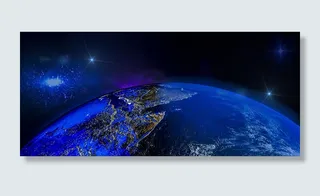 行星地球，3d，渲染行星，世界，空间，夜晚，自然，蓝色