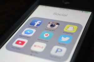 iphone图标截屏、facebook、instagram、媒体、社交、twitter、web、应用