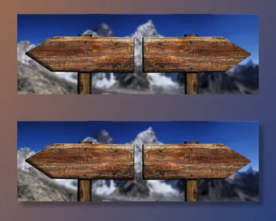 宏镜头、棕色、木质、标志、目录、图板、方向、下一个