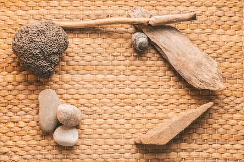 砖、木、屋顶、地毯、平铺、极简主义、平铺、岩石