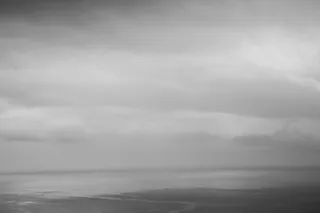 海，天，云，冬天，风景，黑白，海边，黑暗