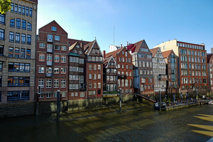 汉堡，历史房屋，老堤路，舰队页面，建筑，建筑外观，建筑结构，天空