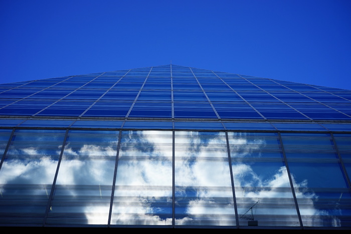 玻璃, 上光, 家, 建造, 玻璃金字塔, 乌尔姆, 建筑, 城市图书馆