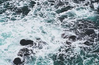 海洋，海浪，海滩，岩石，水，运动，冲浪