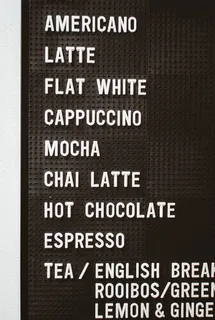 Americano latte flat shite cappuccino mocha Chai拿铁热巧克力和浓缩咖啡