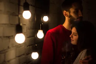 时尚，男人，情侣，人，成年人，感情，模糊，黑暗