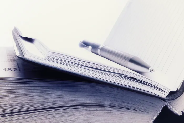 配件，圆珠笔，书，便笺，笔记本，记事本，办公室，打开