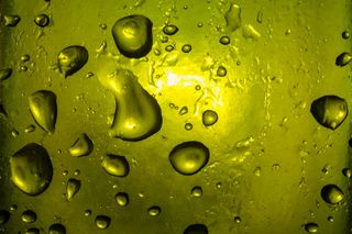 宏、玻璃、对比度、灯光、热点、黑色、绿色、黄色