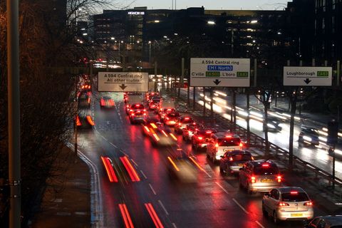 交通, 汽车, 光绘, 灯, 交通方式, 照明, 夜