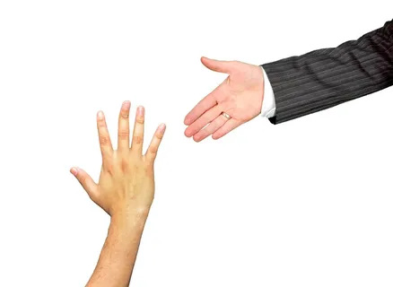 左、右、人、手、导师、指导、帮助、手