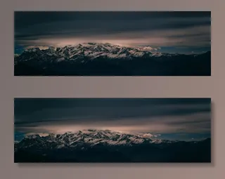 雪地、山地、WideCren、袋鼠、高清、cc0、视图、景观