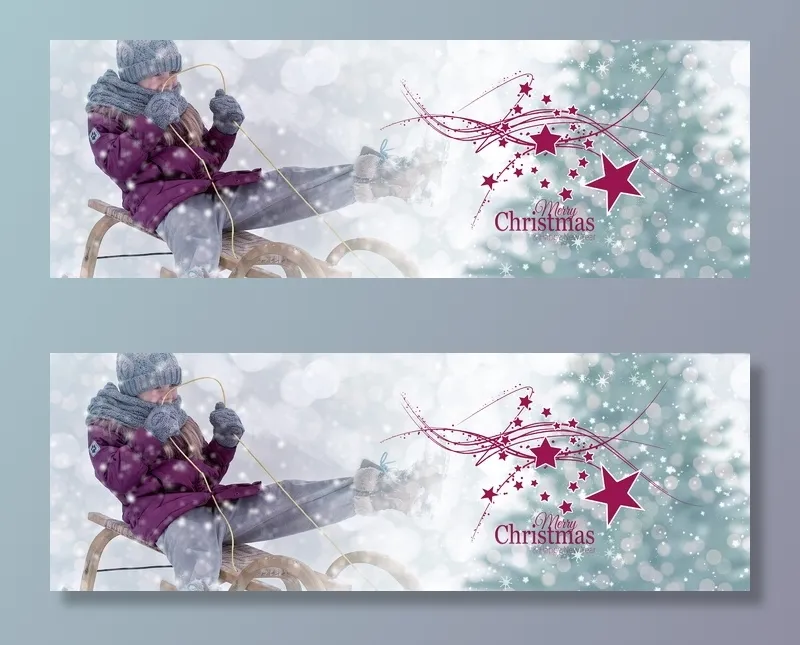 男孩，骑马，雪橇，快乐，圣诞文本叠加，圣诞节，女孩，幻灯片