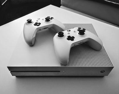 Xbox, 游戏, 游戏机, 控制台, 表, 室内, 静物, 高角度视图