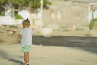 独处，孩子，孩子，户外，人，独处，散步，年轻