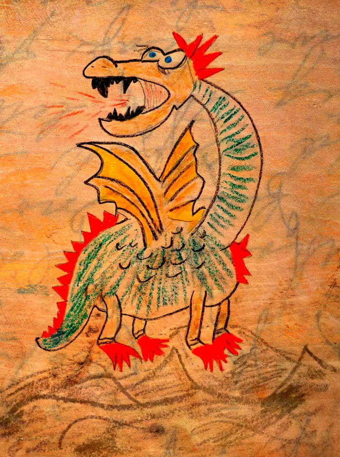 龙，绘画，喷火龙，神话生物，童话，艺术和工艺，历史，绘画形象